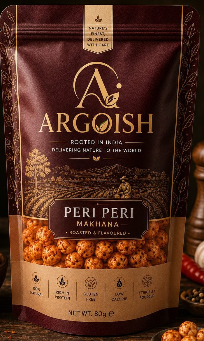 Argoish Peri Peri Makhana 80g pouch